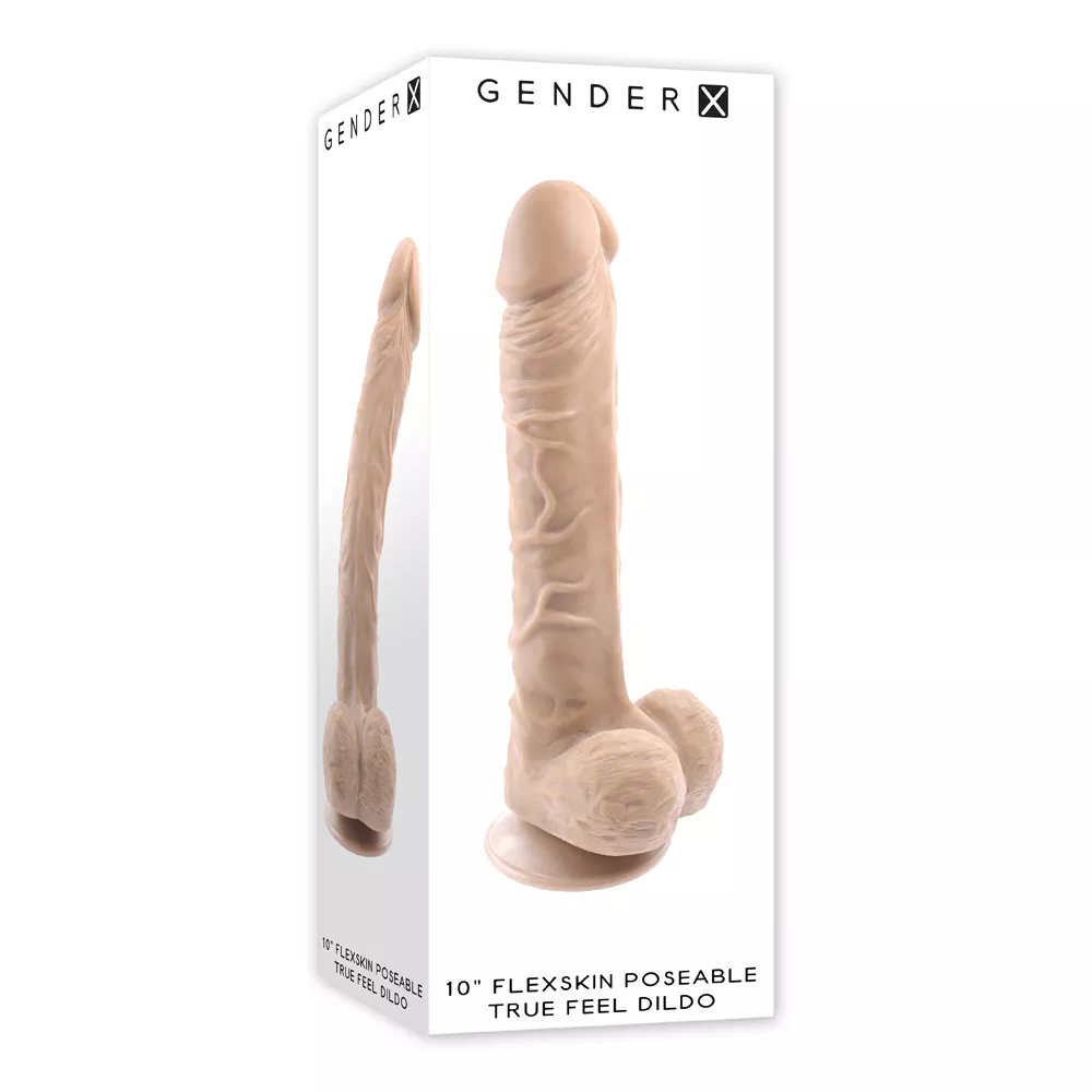 10″ Flexskin Poseable True Feel Dildo Light