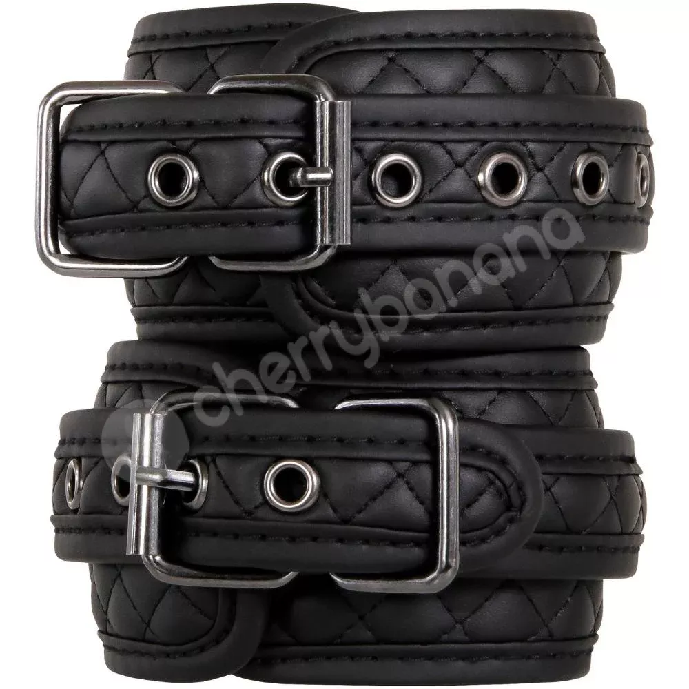Adam & Eve Eve’s Fetish Dreams Black Ankle Cuffs Padded Restraints
