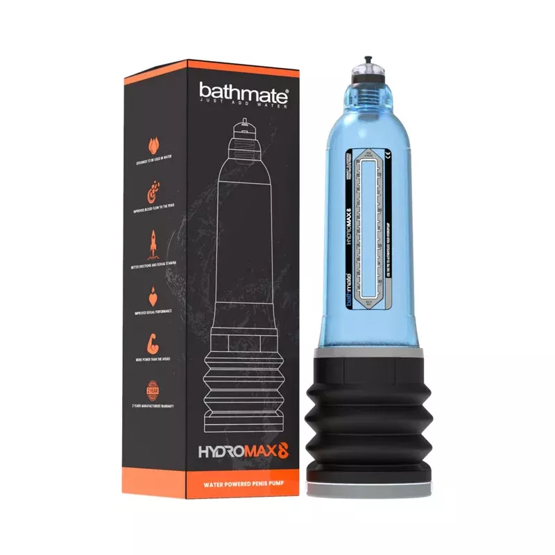 Bathmate HydroMax8 Water Powered Penis Pump Blue