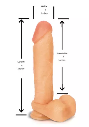 Blush Hung Rider Mitch 8″ Suction Cup Dildo – Flesh