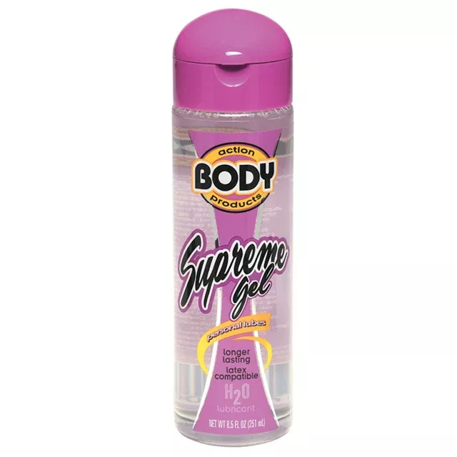 Body Action Supreme Water Based Gel Lubricant 8.5 fl oz