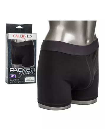 CalExotics Packer Gear Boxer Brief With Packing Pouch – M/L