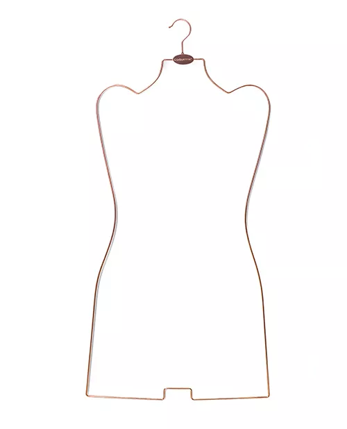 ‘coquette Branded Metal Body Hanger – Rose Gold