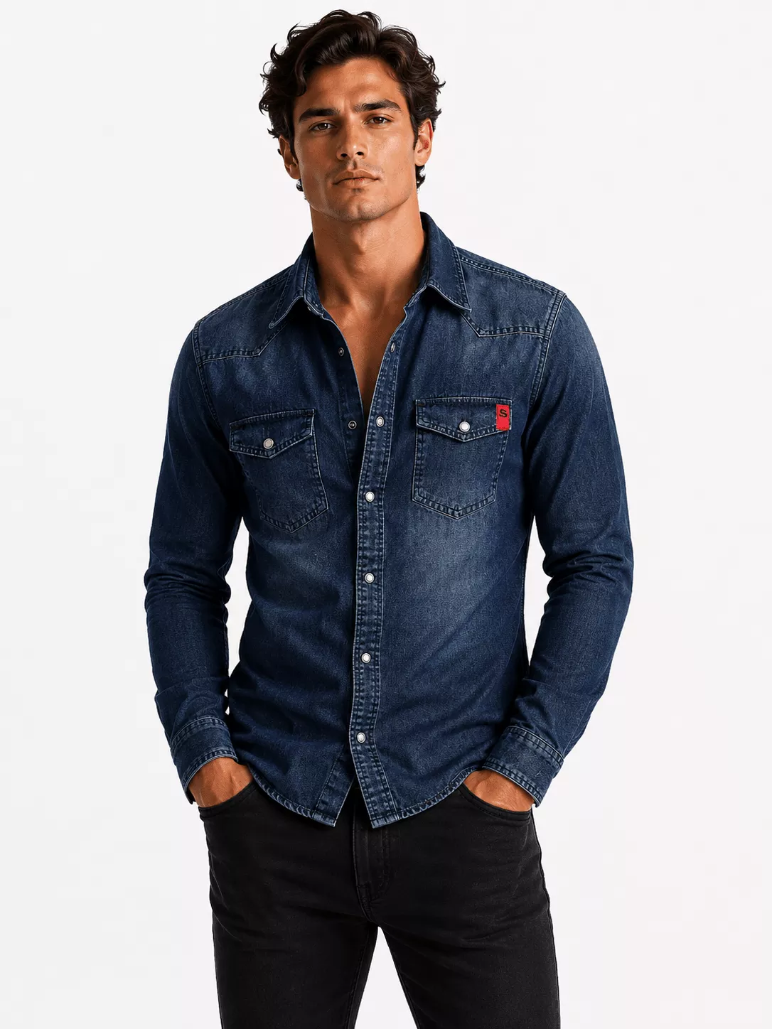 Cowboy #8 – Long Sleeves Shirt for Men