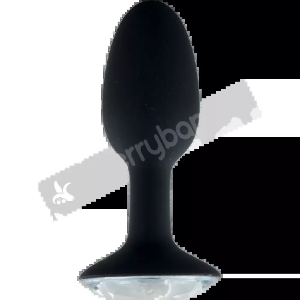 Crystal Amulet Black Large Jewelled Butt Plug