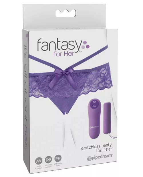 Fantasy For Her Crotchless Panty + Bullet Vibrator