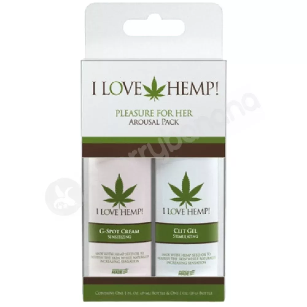 I Love Hemp Pleasure For Her Arousal 2 Pack