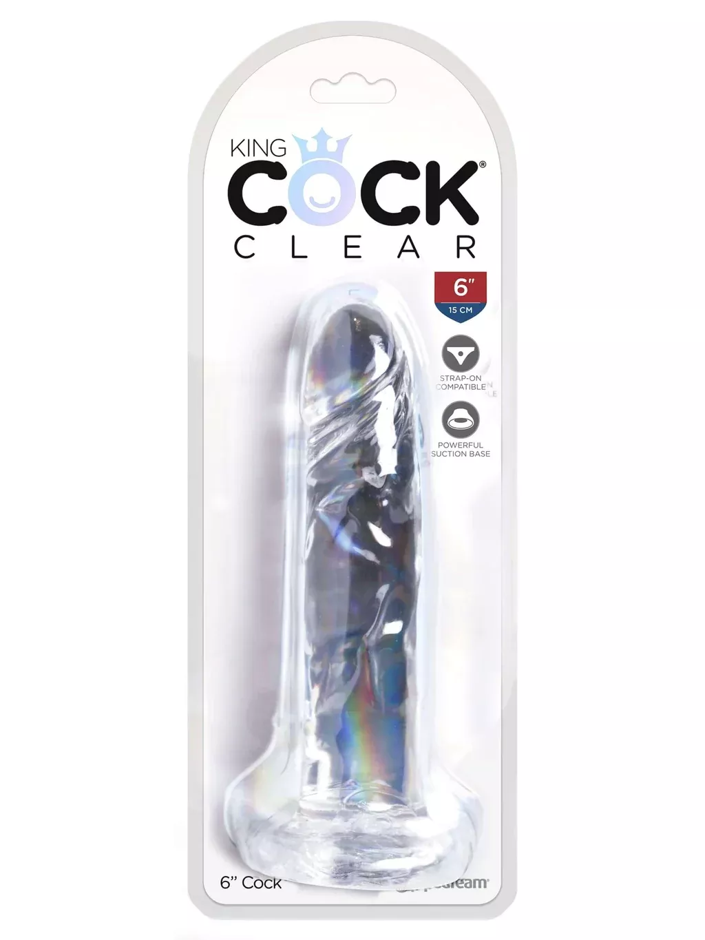 King Cock Clear 6 inches Cock Realistic Dildo