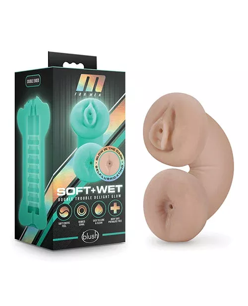 M For Men Soft And Wet Double Stroker- Ivory