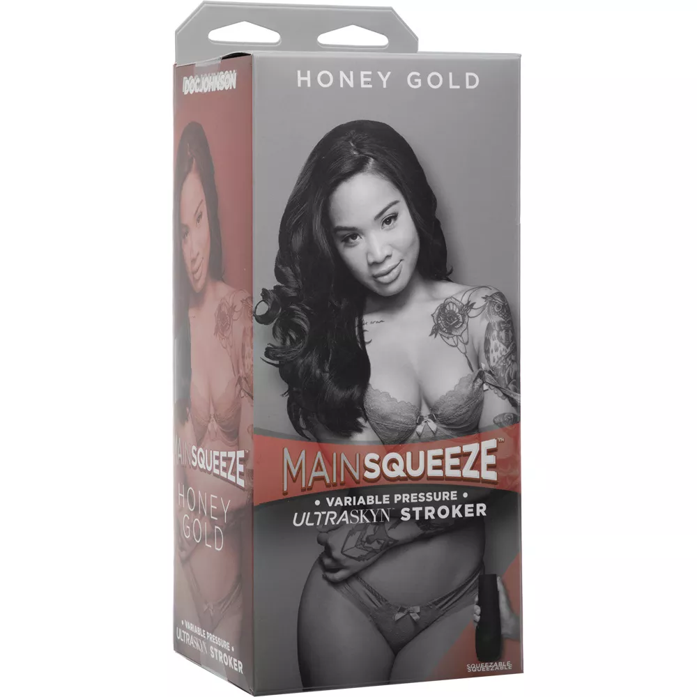 Main Squeeze Honey Gold Ultraskyn Stroker Pussy Caramel