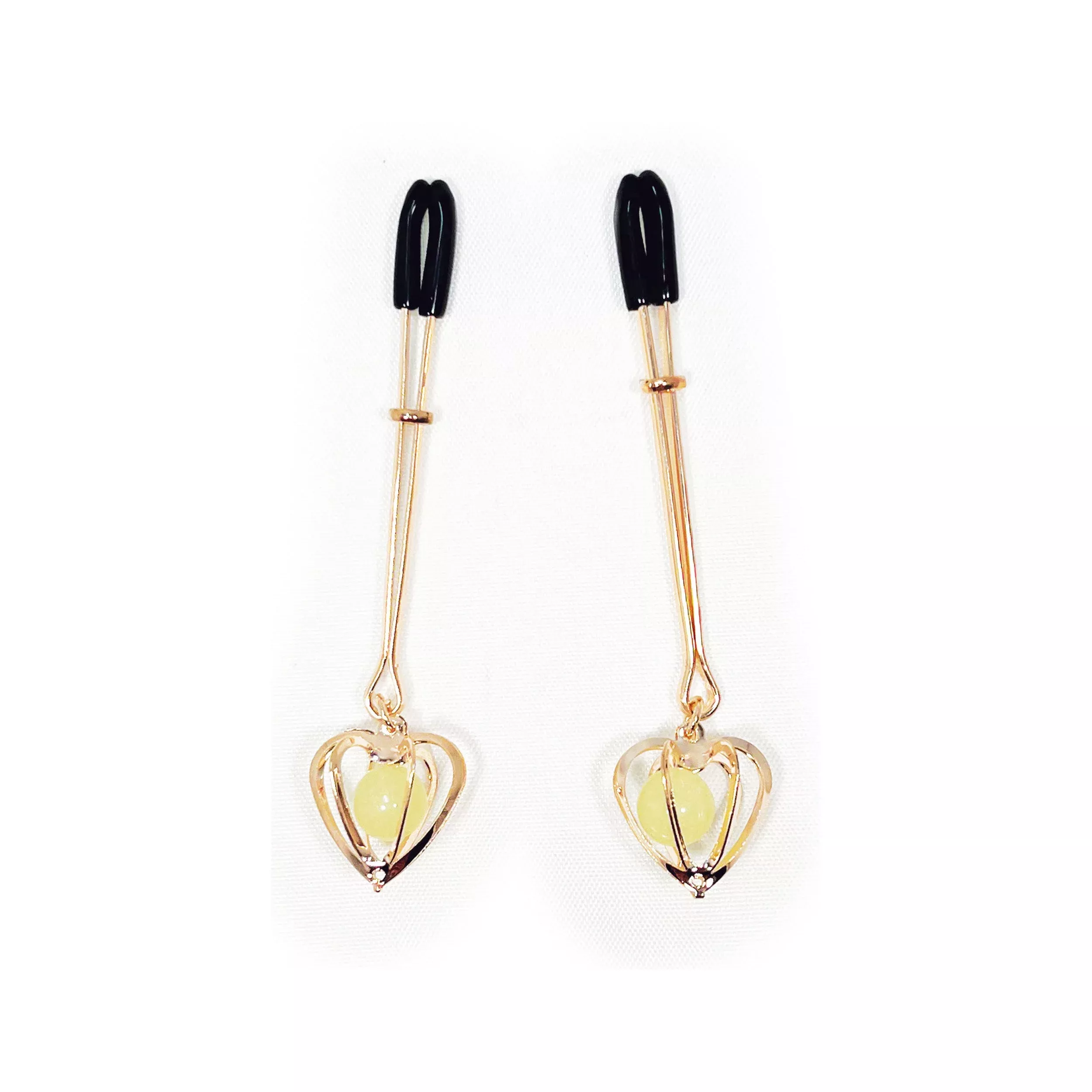 NW RG GND HEART NIPPLE CLIPS