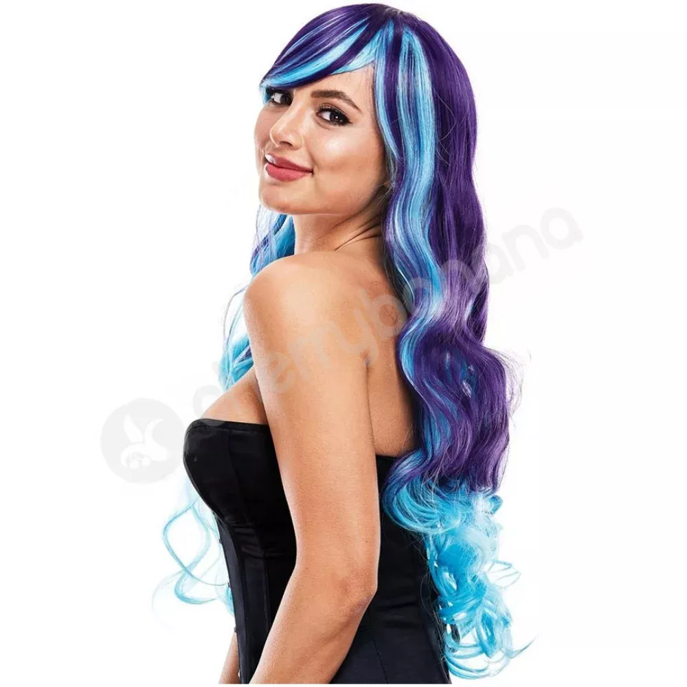 Pleasure Wigs Ashley Purple/Blue Synthetic Wig