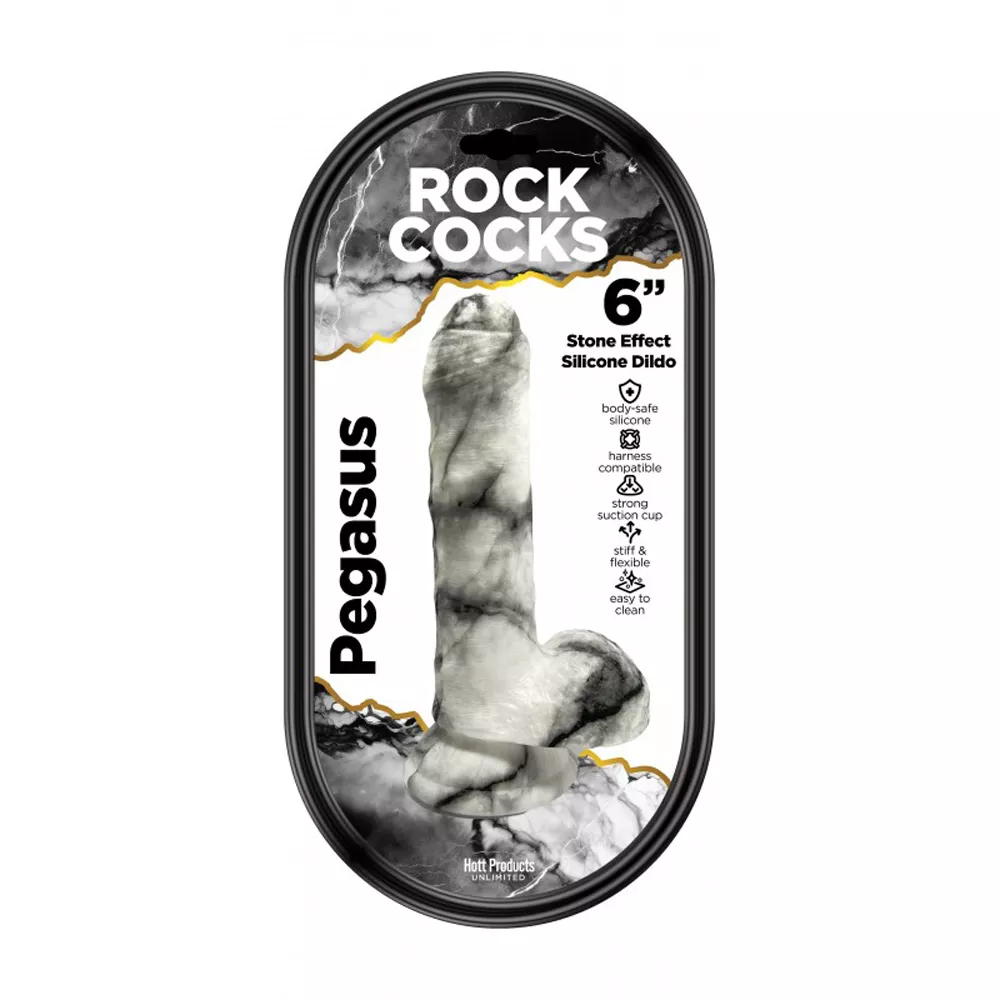 Rock Cocks Pegasus Marble Dildo 6″