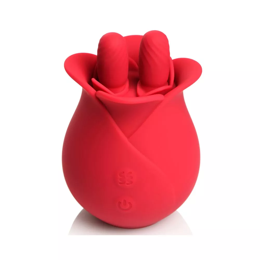 The Rose Fondle 10X Massaging Clit Stimulator