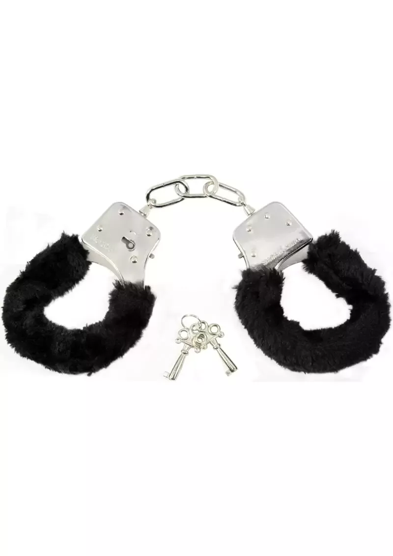 Sex And Mischief Furry Handcuffs Black