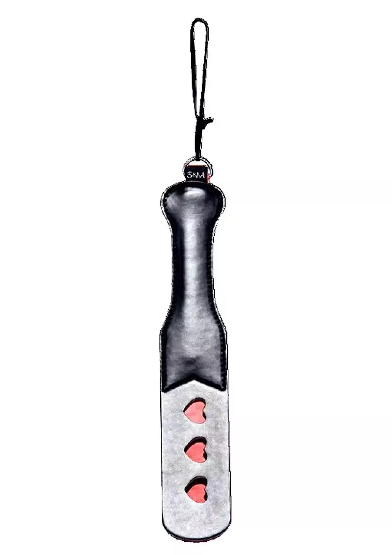 Sex And Mischief Heart Paddle Black 12.5 Inch