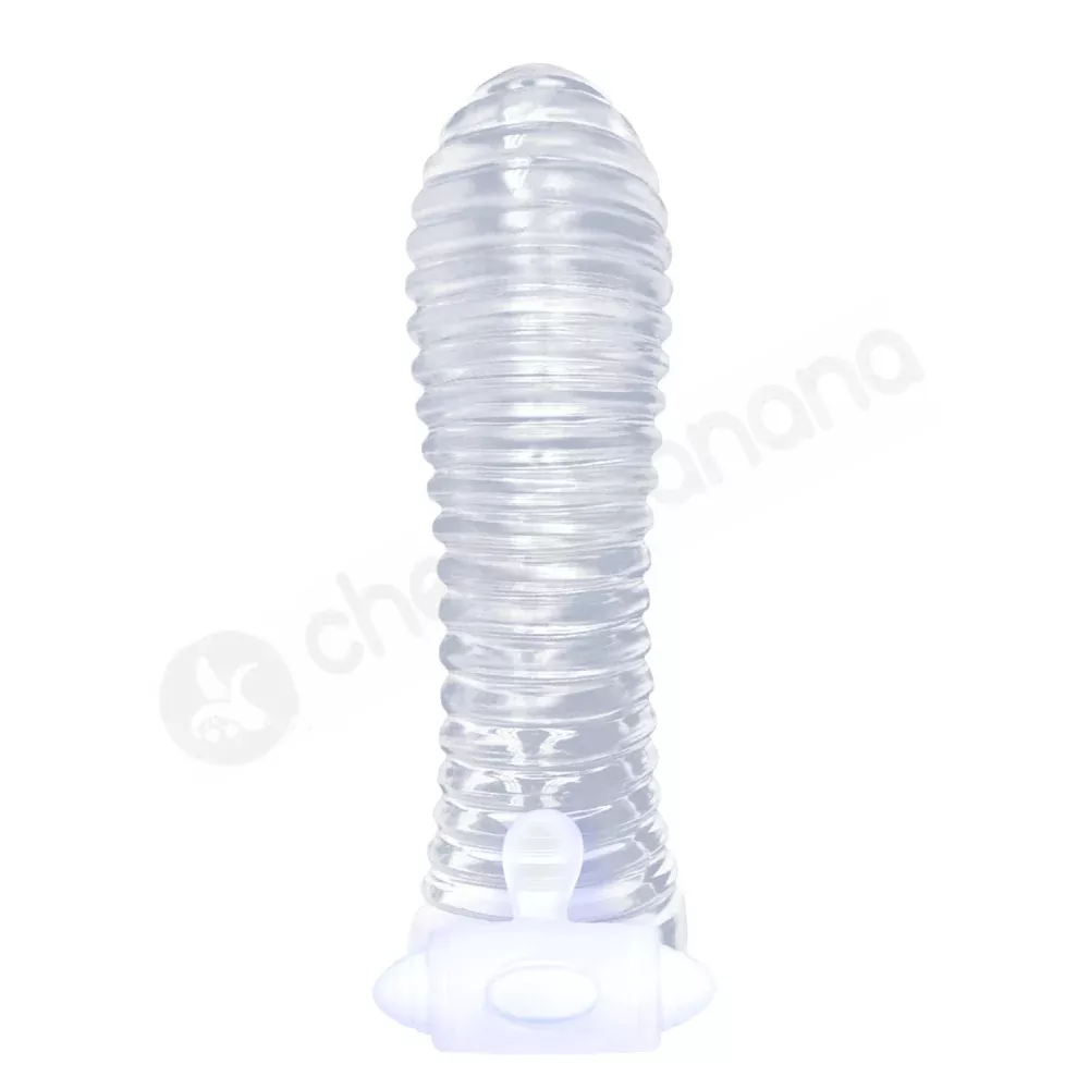 Sextenders Vibrating Ribbed Penis Sleeve
