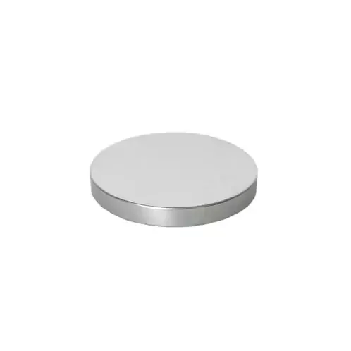 Small Silver Metal Flat Lid