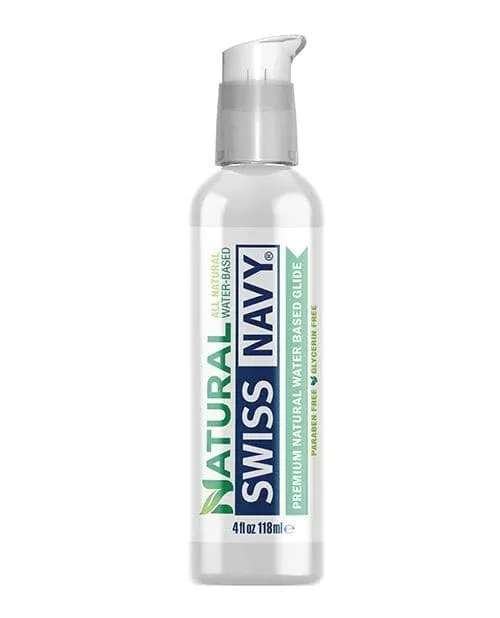 Swiss Navy Natural Water Based Lubricant 4oz (118ml)