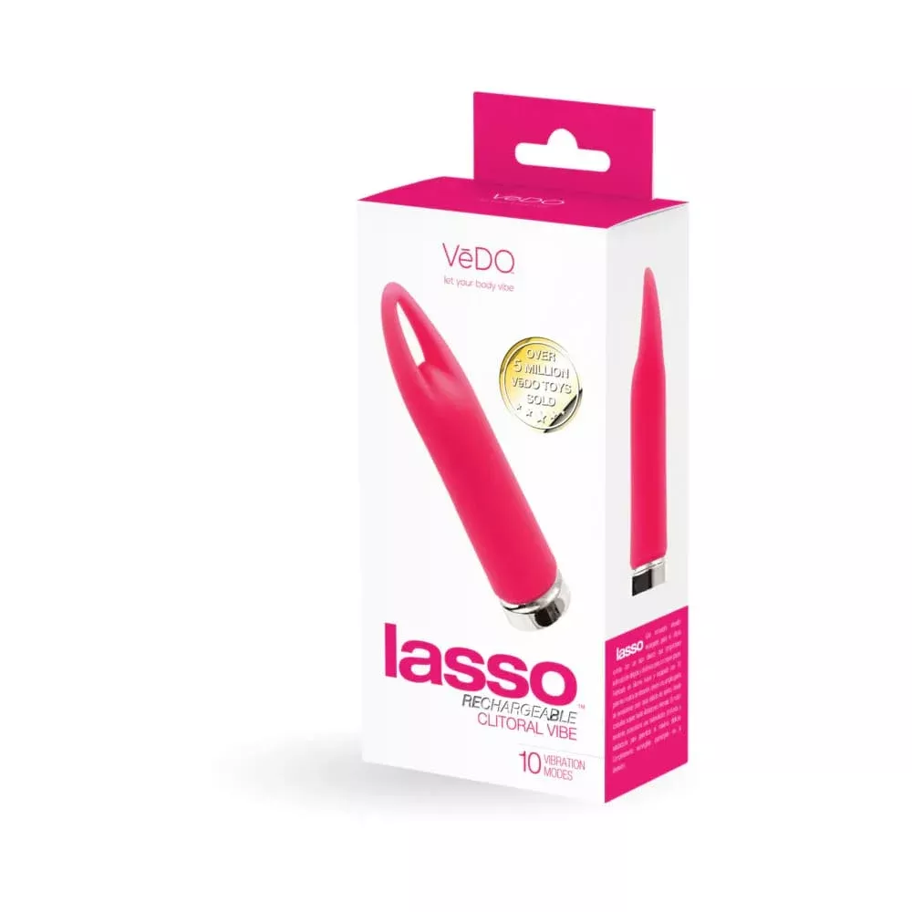 VeDO Lasso Rechargeable Clitoral Bullet Vibe Pink