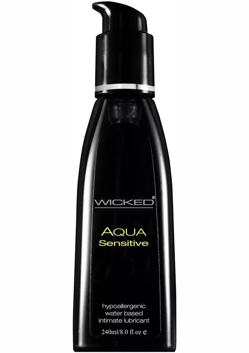 Wicked Aqua Sensitive Waterbased Hypoallergenic Unscented Lube 8oz